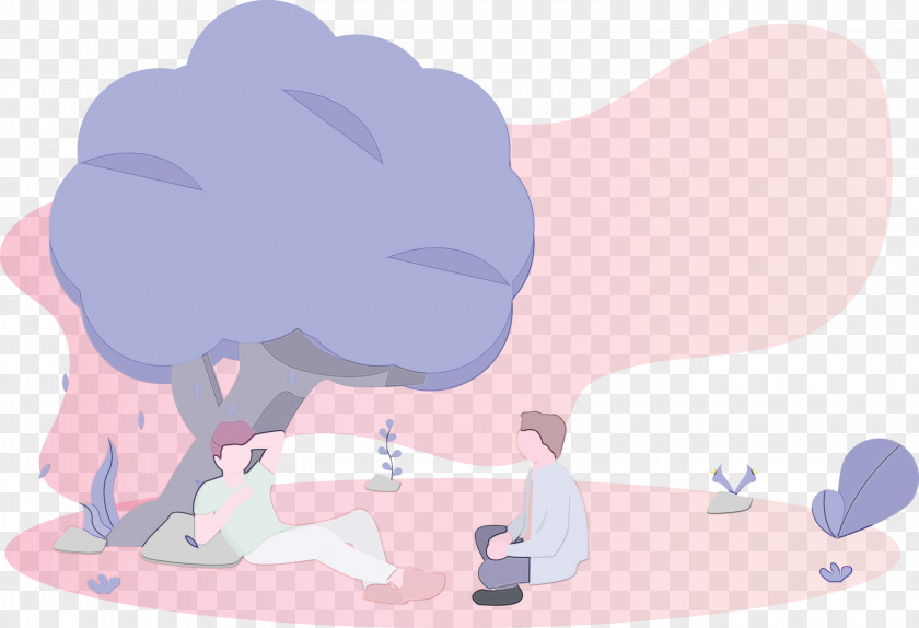Cartoon Pink Animation Cloud PNG
