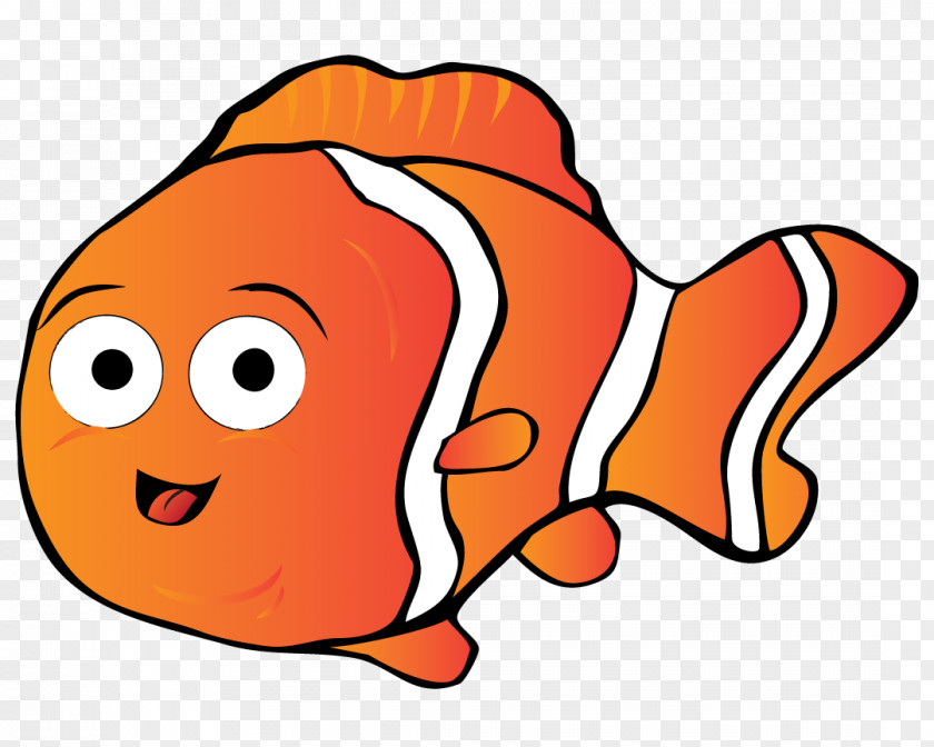 Clownfish Thumb Signal Cartoon Clip Art PNG