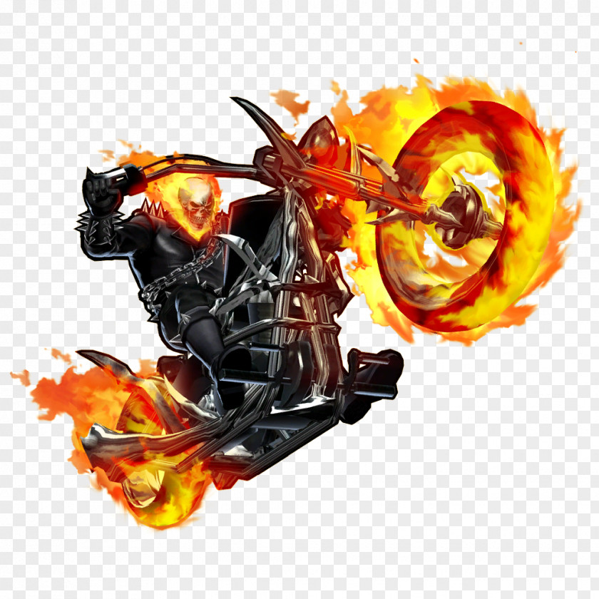 Ghost Rider Bike File Marvel Heroes 2016 Black Panther Johnny Blaze Clint Barton PNG