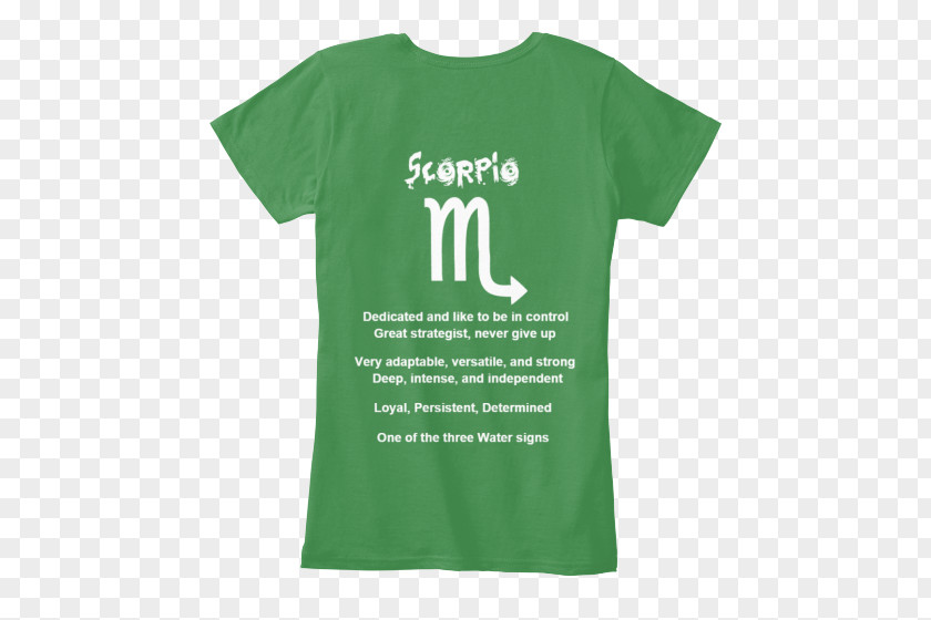 Scorpio Zodiac Printed T-shirt PNG