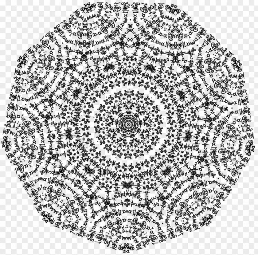 Fork Vector Mandala Coloring Book Thought PNG