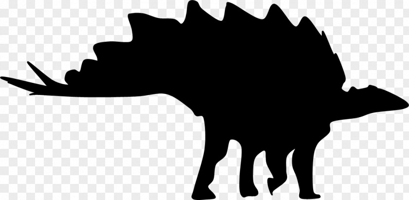 Silhouette Stegosaurus Clip Art PNG