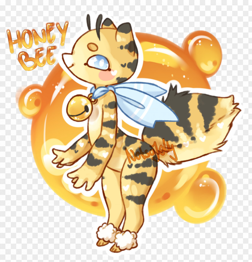 Bees And Honey Bee Cat Tiger PNG