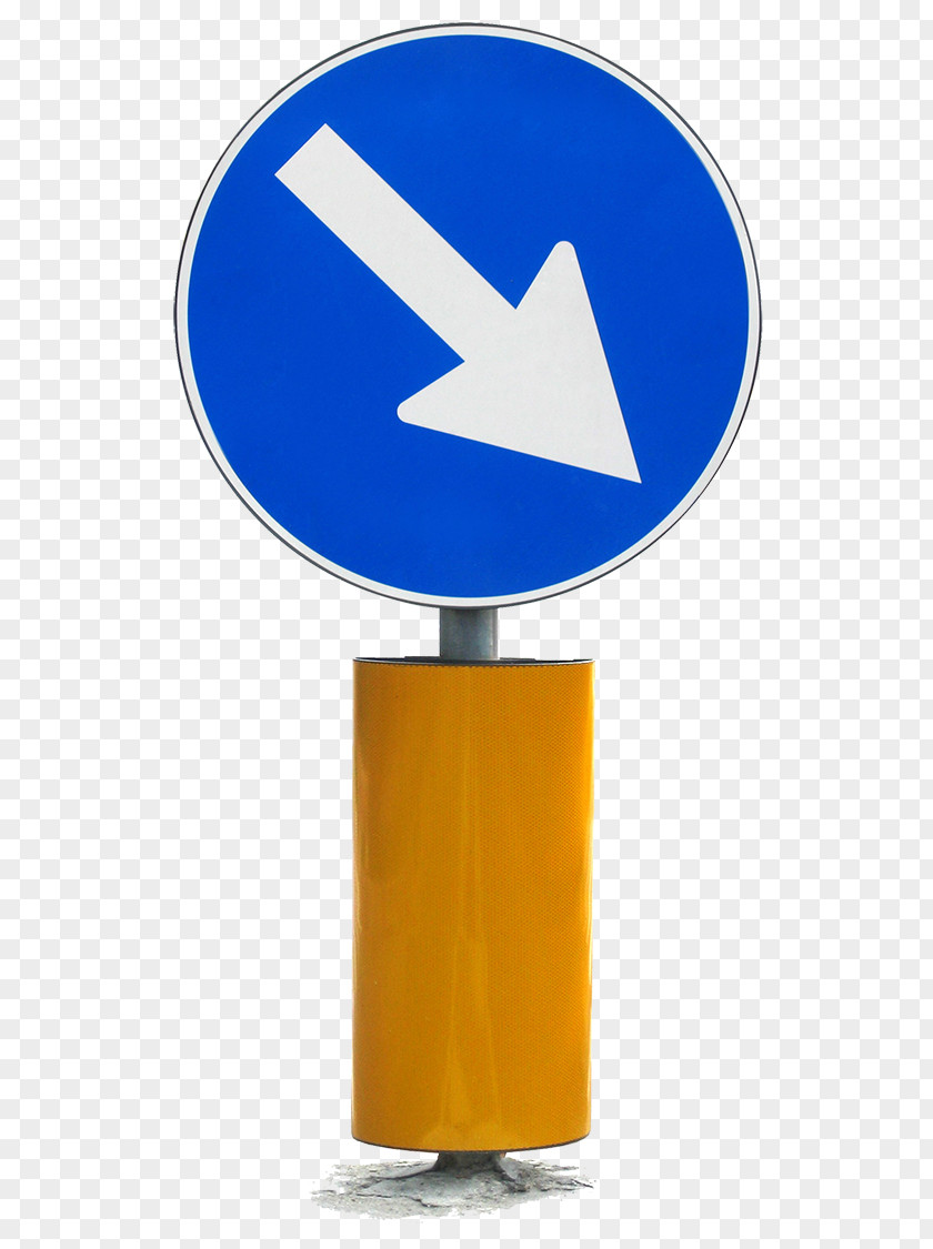 Blue Direction Indication Traffic Sign Arrow Signal Symbol PNG