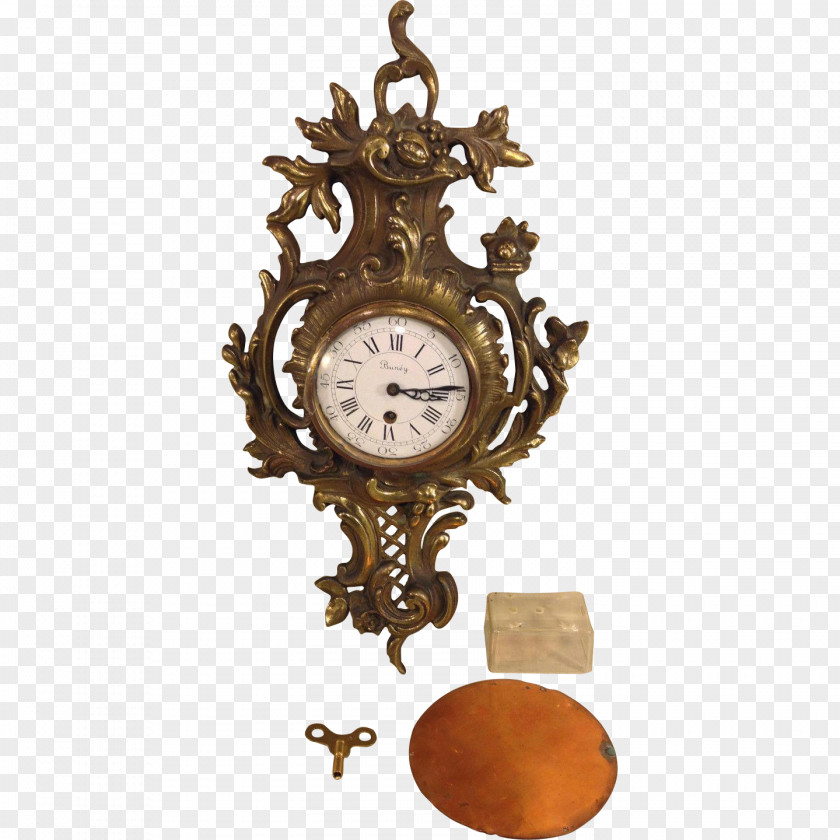 Clock Morbier Cartel Westminster Quarters Antique PNG