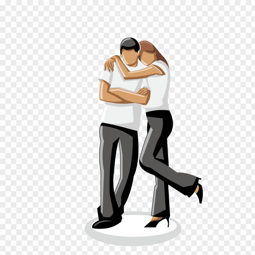 Neck Couple Hugging Her Boyfriend Love PNG