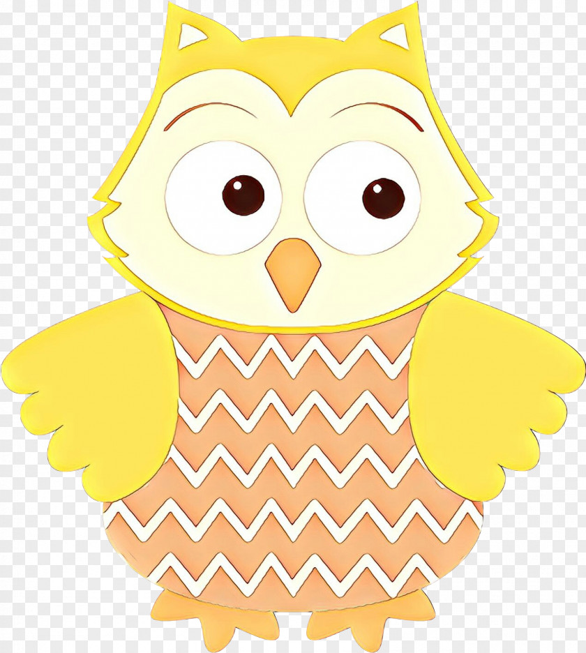 Owl Yellow Cartoon Bird Of Prey PNG