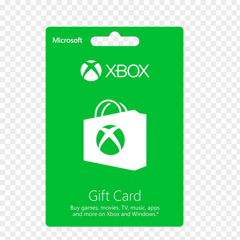 Xbox Gift Card 360 Microsoft Live PNG