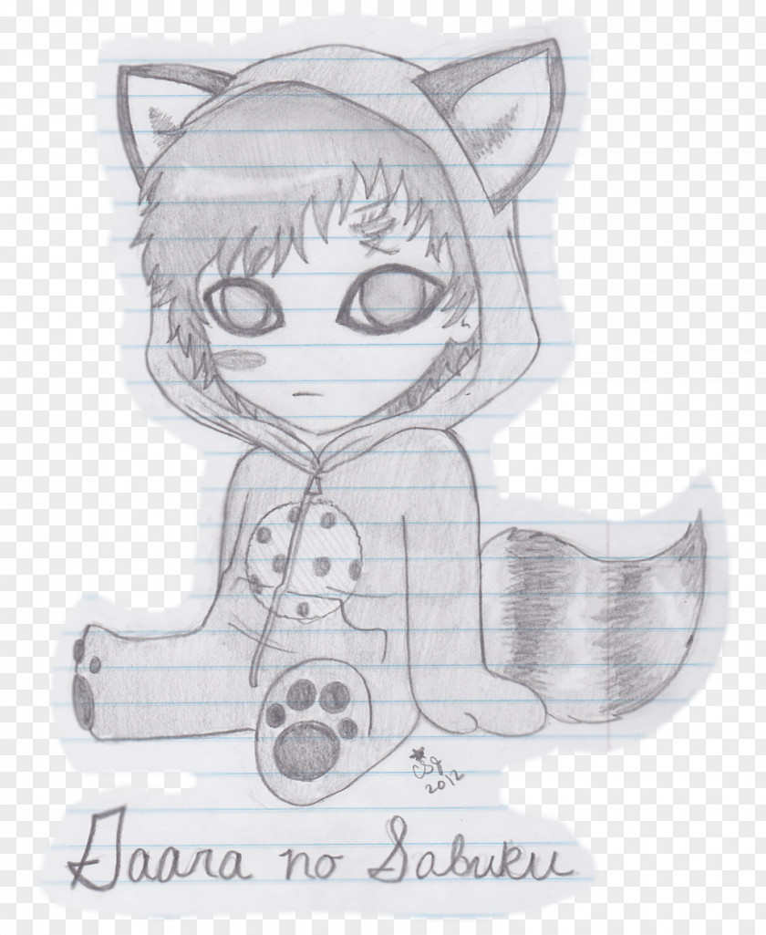 Cat White Sketch PNG