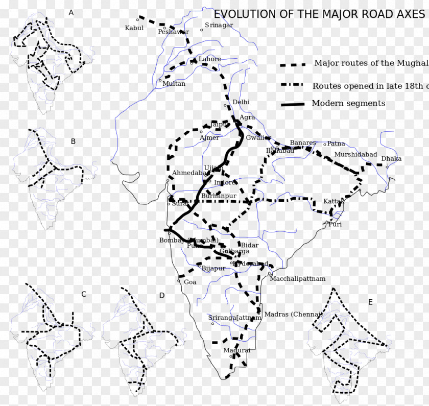 Road Inca Empire Indian National Highway System Trade Route Delhi Multan PNG