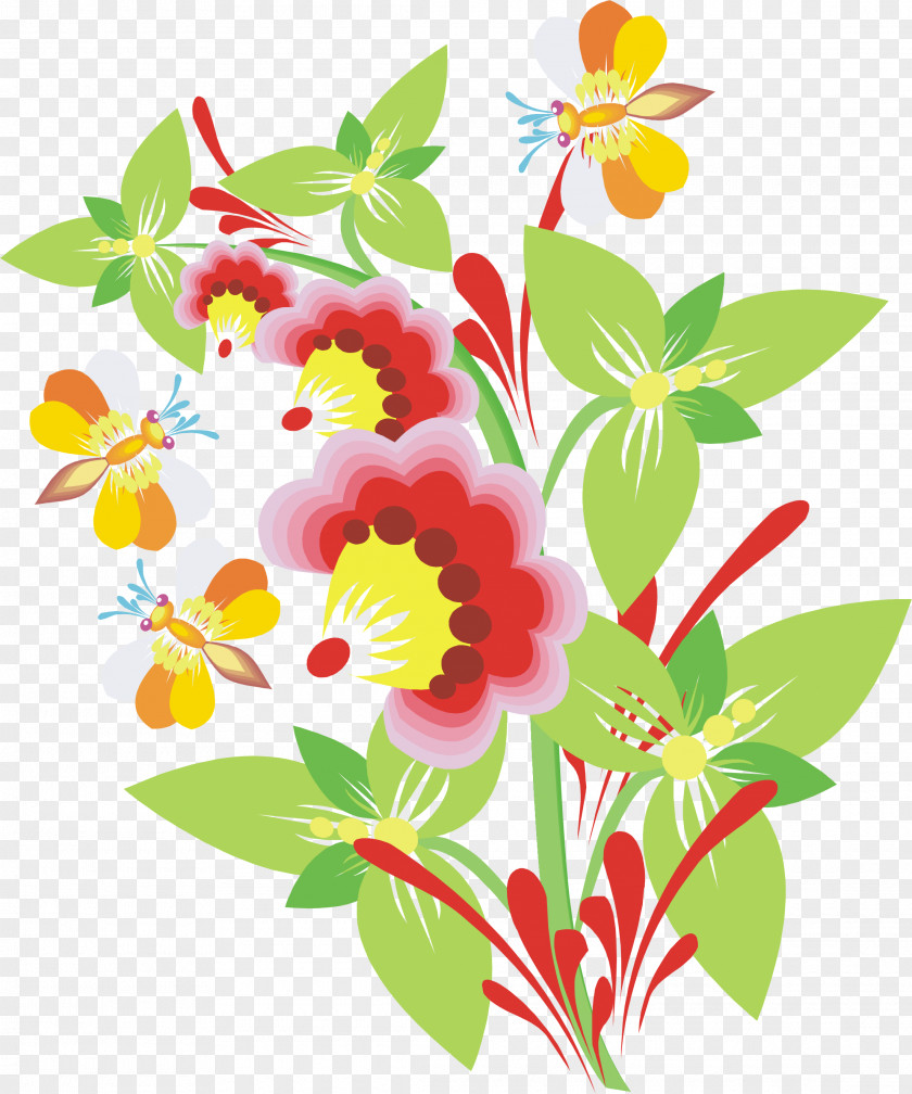 Floral Flower Bouquet Design Clip Art PNG