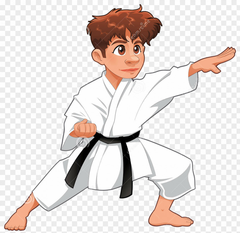 Uniform Combat Sport Taekwondo Cartoon PNG
