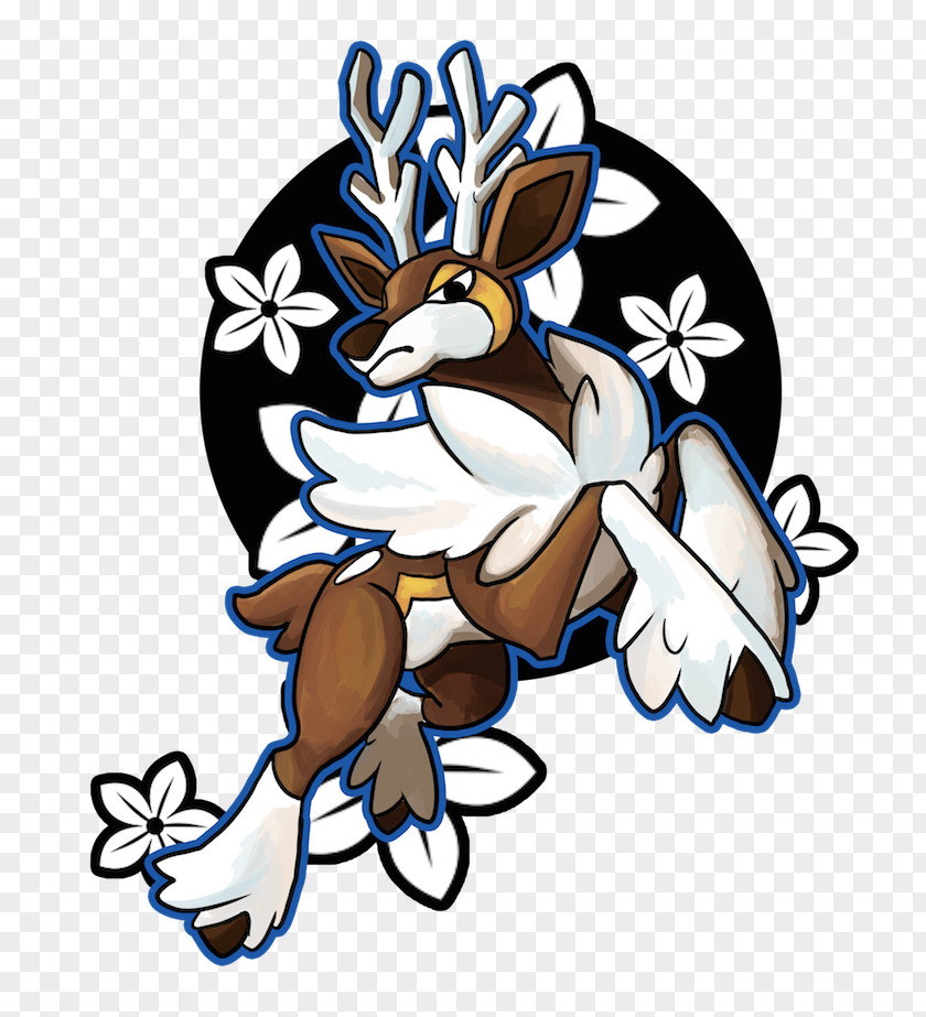 Winter Sawsbuck Pokémon Clip Art PNG