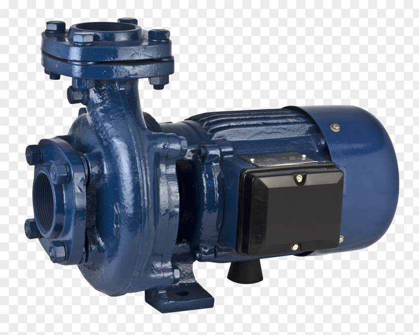 Electric Water Pump Blue Motor Submersible Well Sump PNG