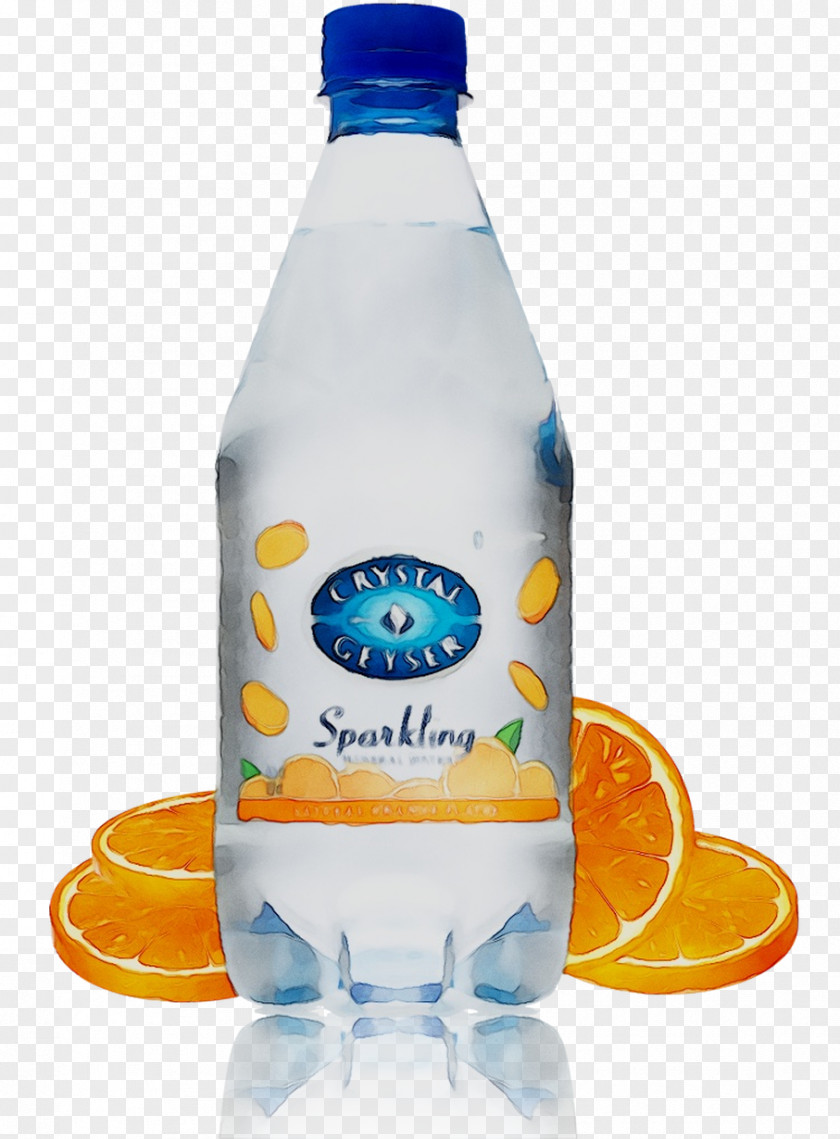 Mineral Water Bottles Crystal Geyser Company Orange Drink PNG