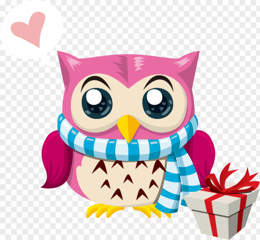 Christmas Gift Vector Material Owls Owl Cartoon Games Puzzle For Kid Drawing PNG