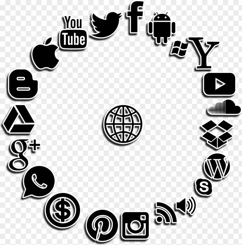 Social Media YouTube Advertising Digital Marketing PNG