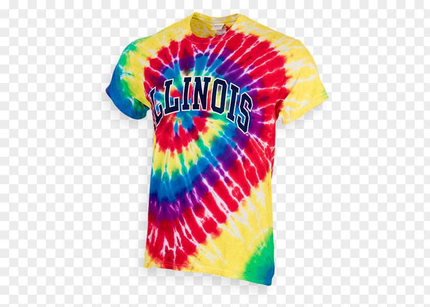 T-shirt Illinois Fighting Illini Baseball Football Tie-dye PNG