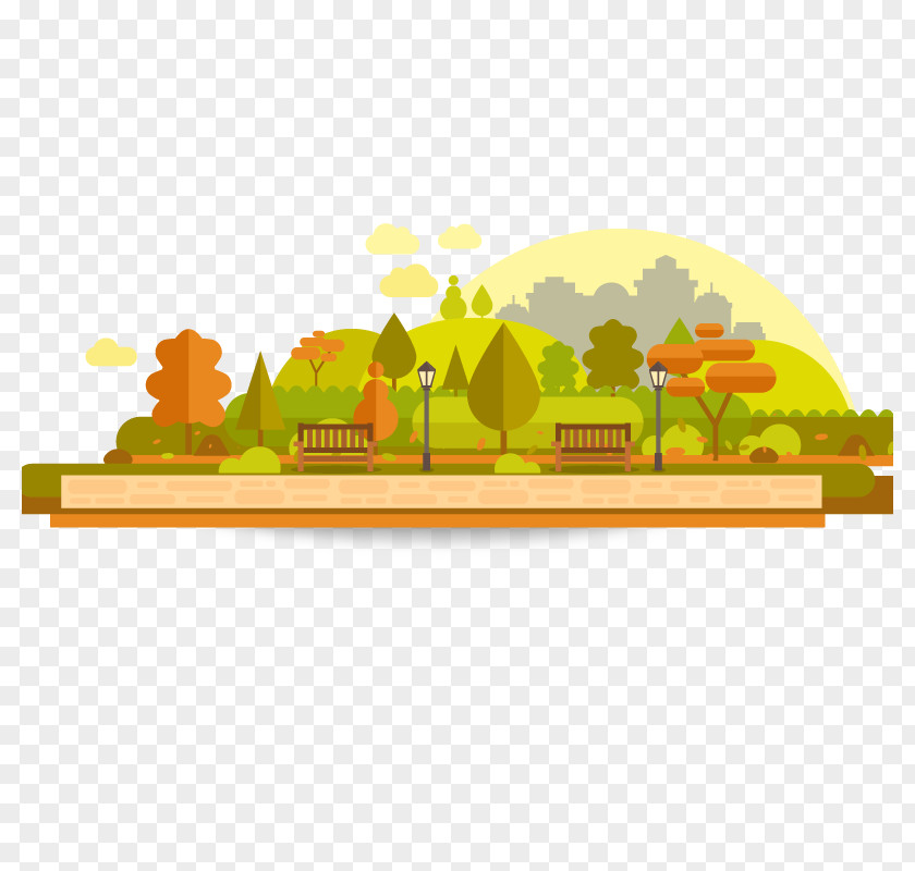 Vector Autumn Park East Kalimantan AppBrain PNG