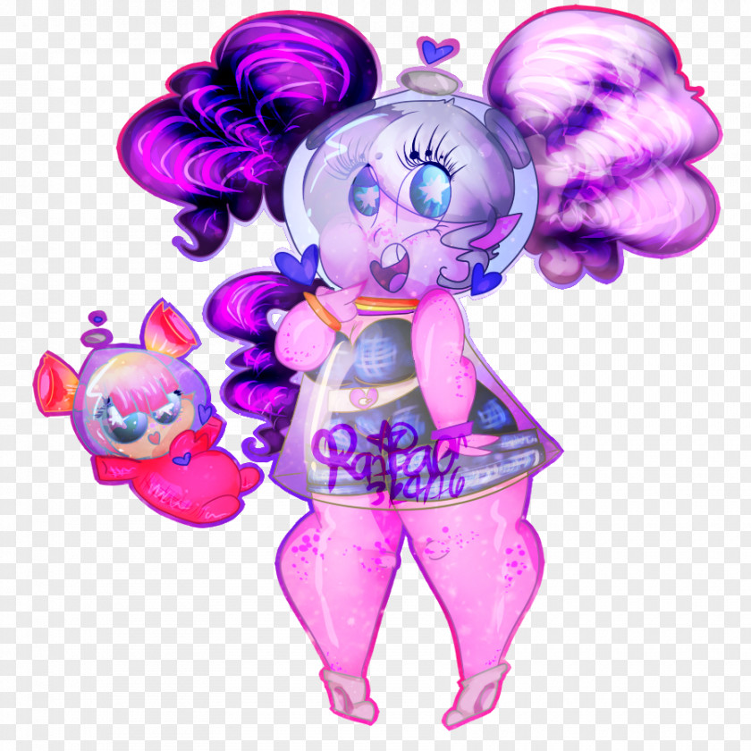 Balloon Cartoon Pink M Doll PNG
