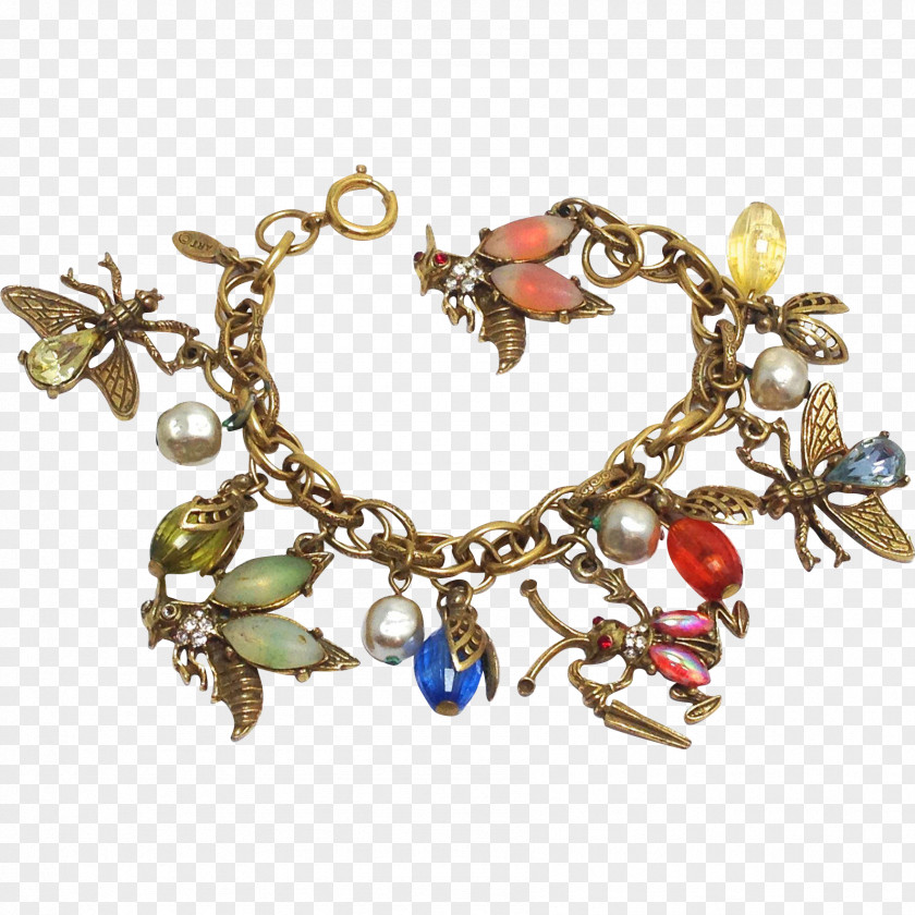 Charm Bracelet Jewellery Necklace Ruby Lane PNG