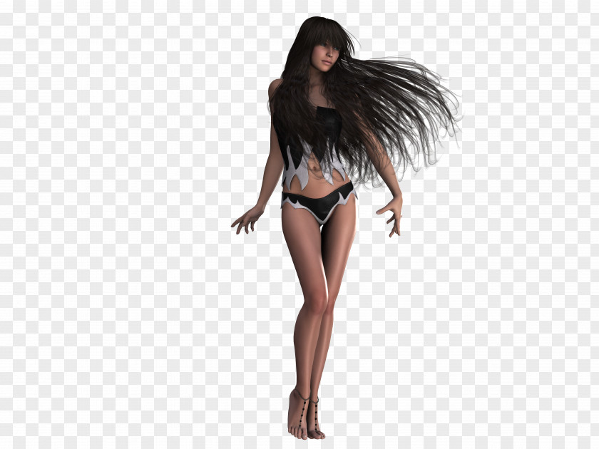 Hairdressing Long Hair Model Black Artificial Integrations PNG