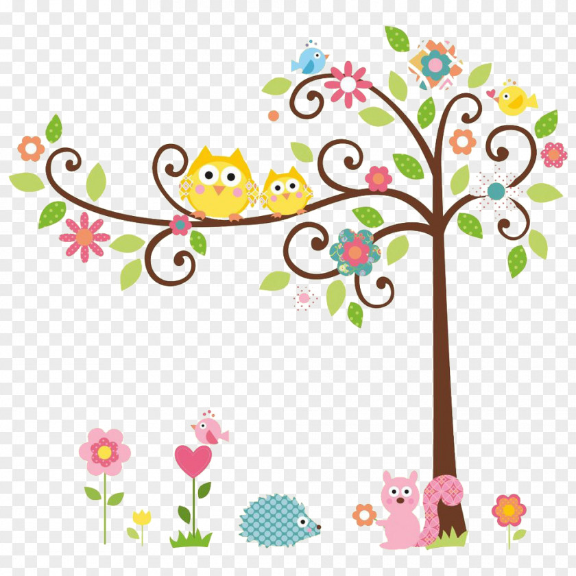 Love Wood Owl Tree Branch Clip Art PNG