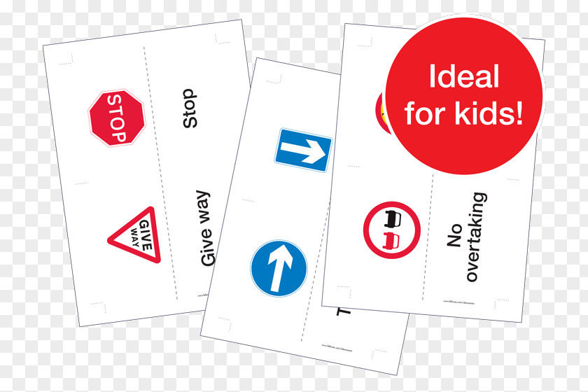 Road Traffic Sign Safety Flashcard PNG