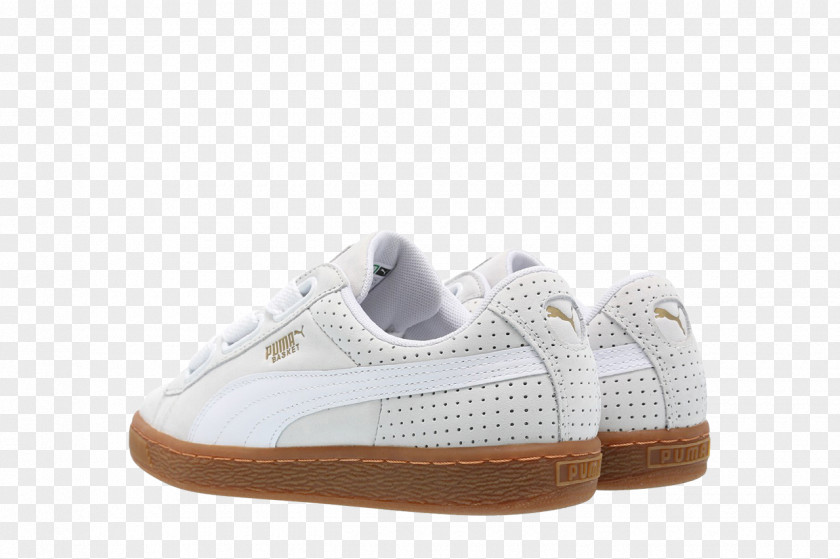 Skechers Shoes For Women Winter Sports Womens Puma Basket Heart Perf White PNG