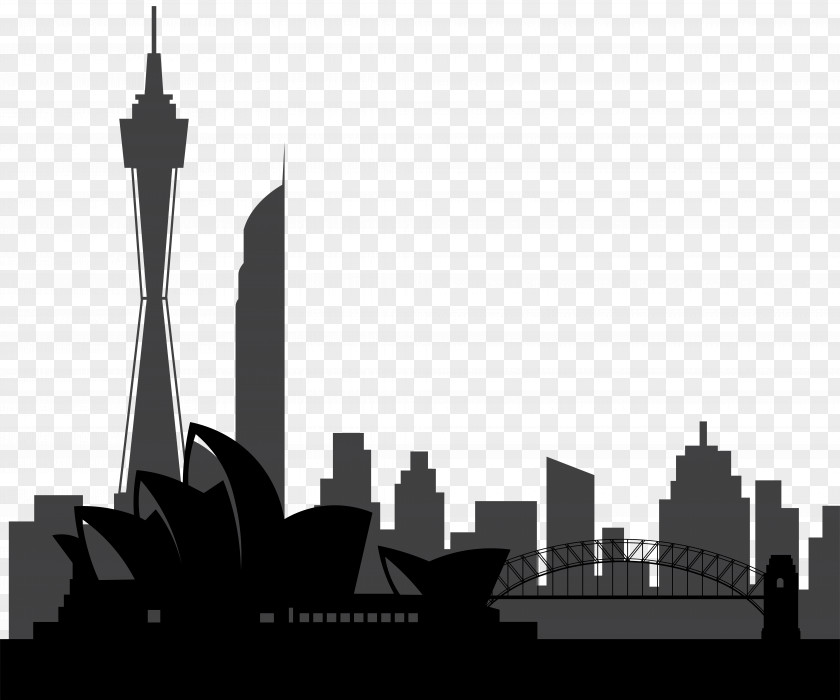 Sydney Australia Silhouette Clip Art PNG