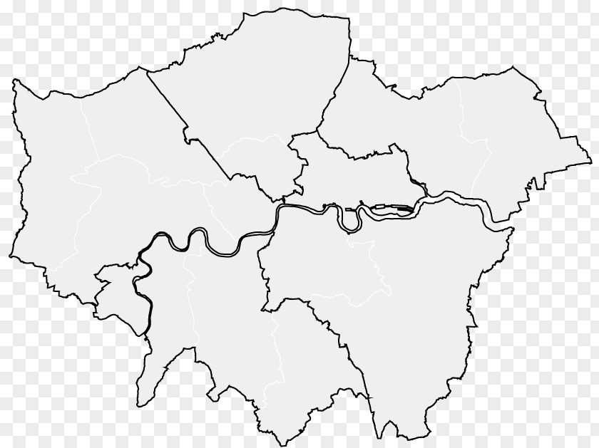 Map Refinement London Borough Of Southwark SE Postcode Area Boroughs Inner PNG