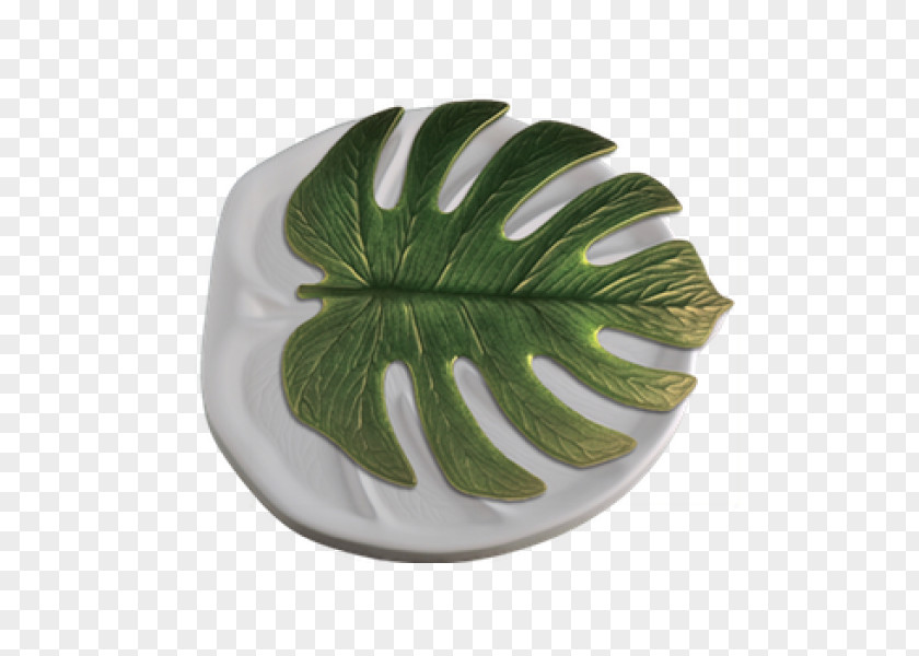 Monstera Glass Casting Molding Fused Stained PNG