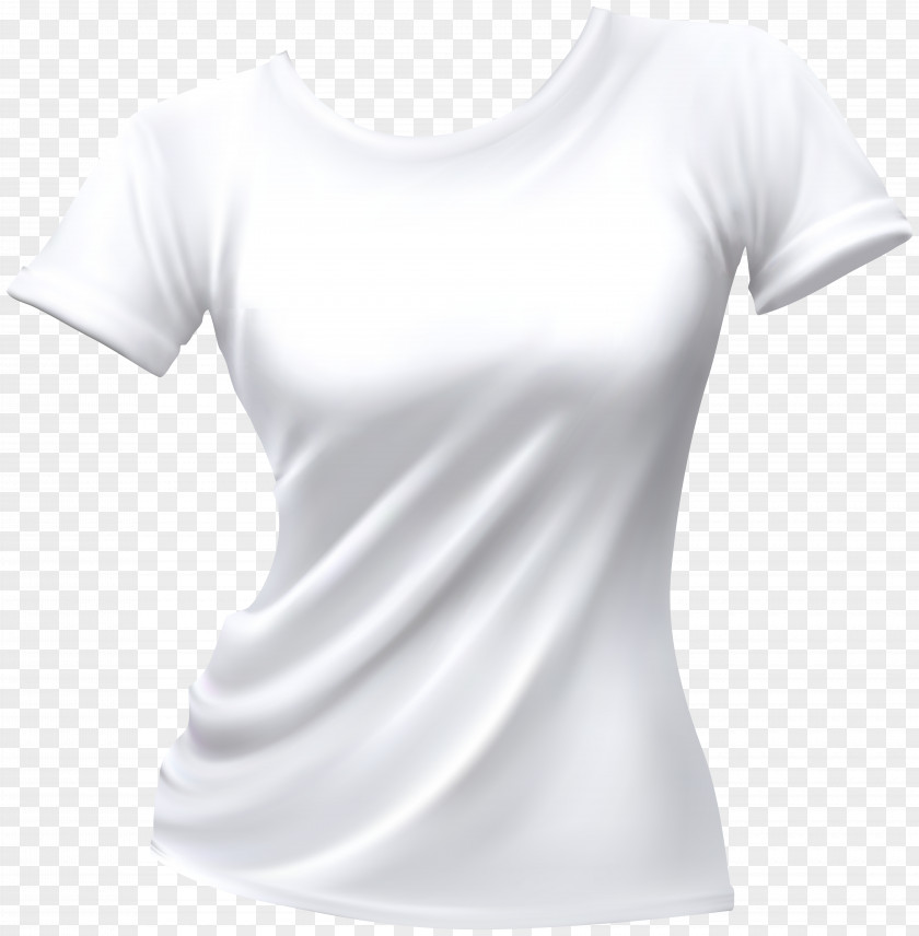 White Tshirt T-shirt Sleeve Clothing Undershirt Shoulder PNG