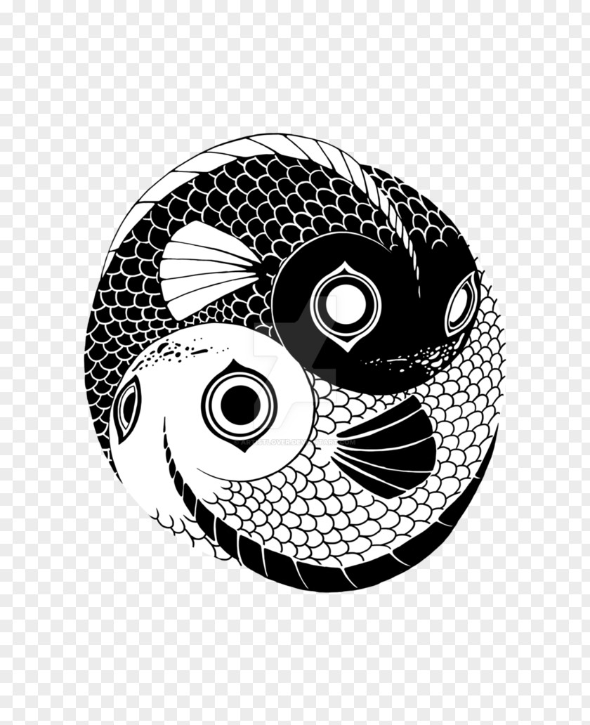 Yinyang Digital Art Drawing DeviantArt Yin Yang Fish PNG