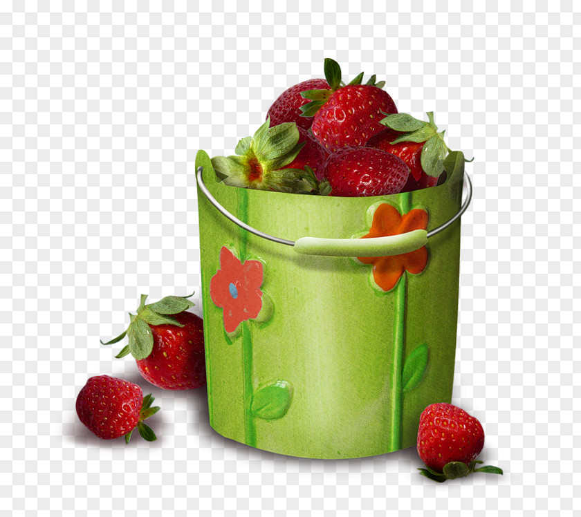 Bucket Of Strawberries Strawberry Icon PNG