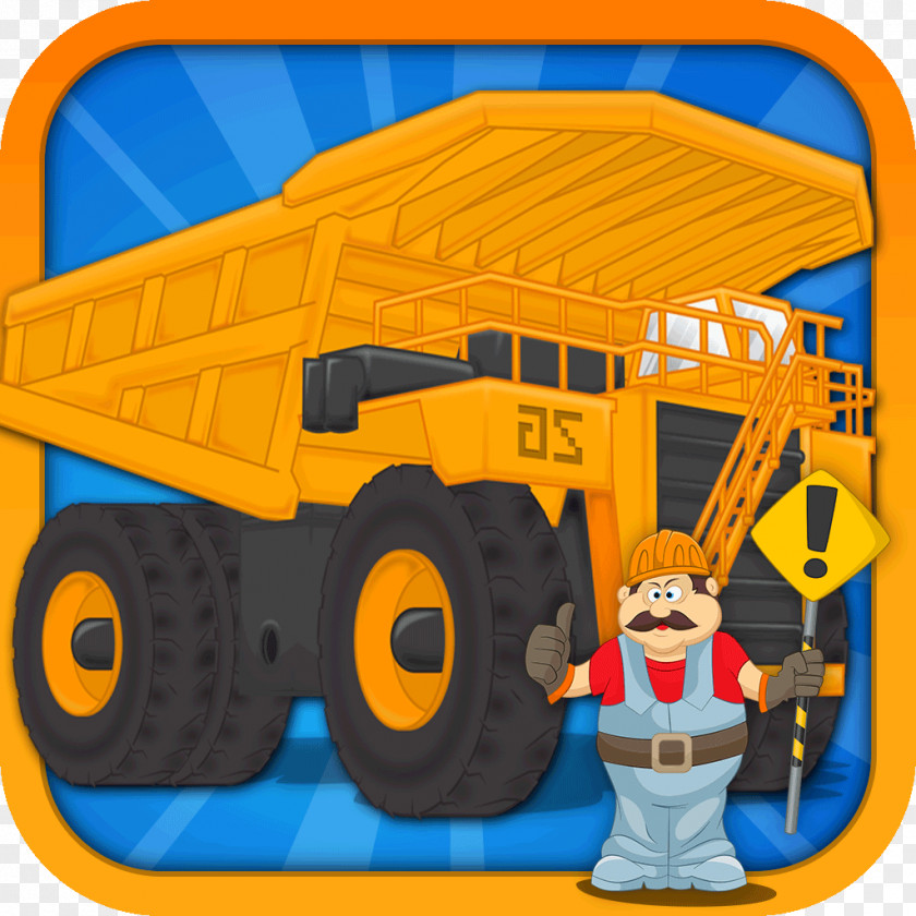 Excavator Loader Bulldozer Mining Dump Truck PNG