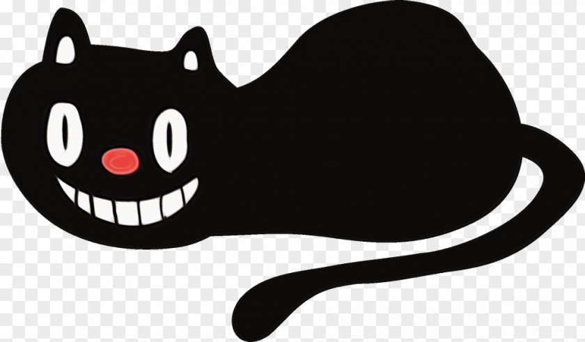 Snout Whiskers Black Cartoon Cat Nose PNG