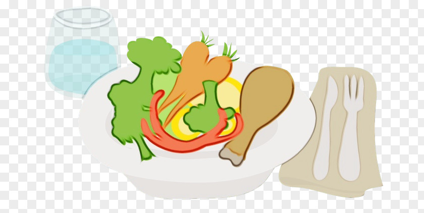 Vegetarian Food Plant Cartoon Vegetable Side Dish Leaf PNG