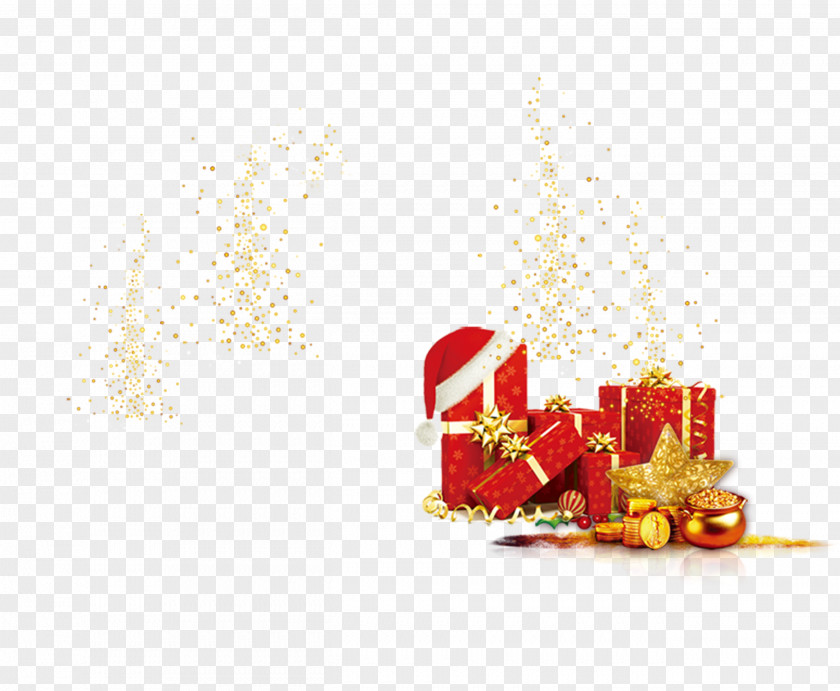 Golden Gift Light Christmas Transparency And Translucency PNG