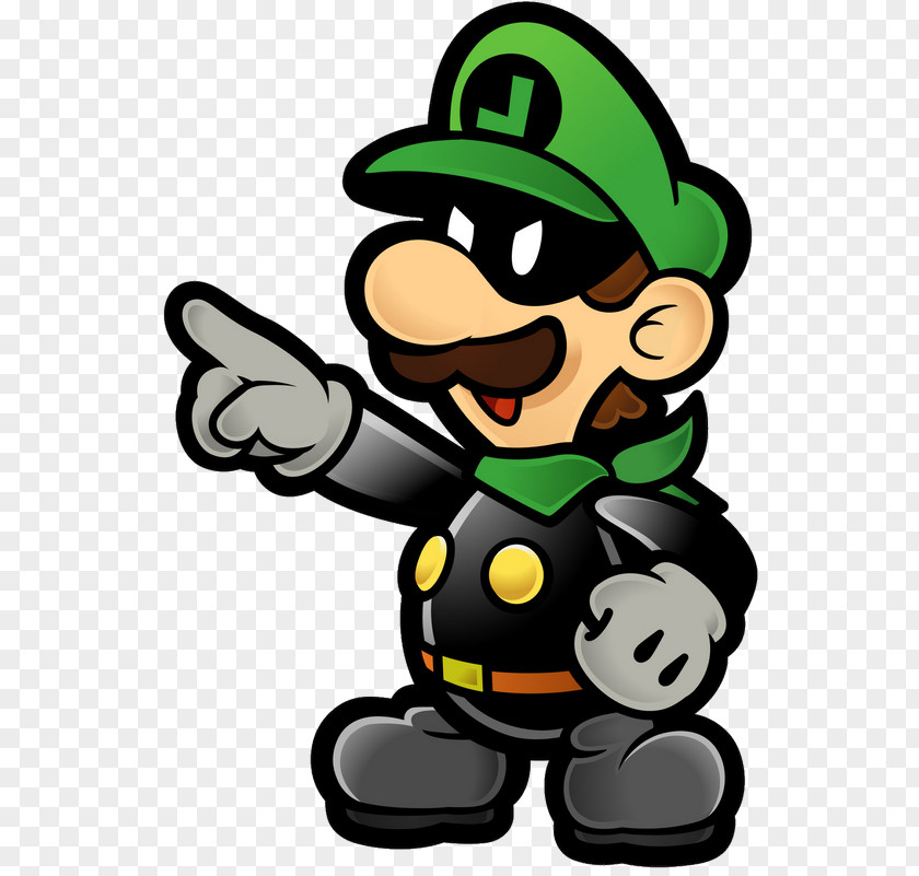 Luigi Super Mario Bros. Paper PNG