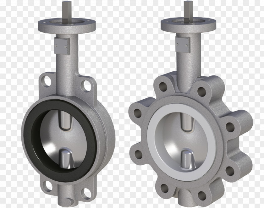 Seal Butterfly Valve Stainless Steel Actuator Flange PNG