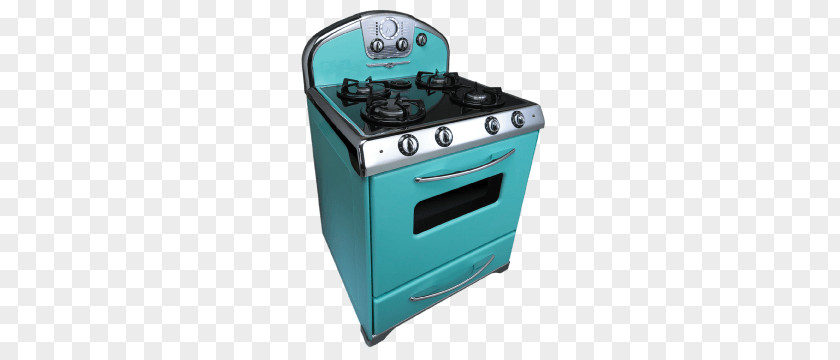 Antique Kitchen Stove PNG Stove, teal and gray 4-burner gas range oven clipart PNG