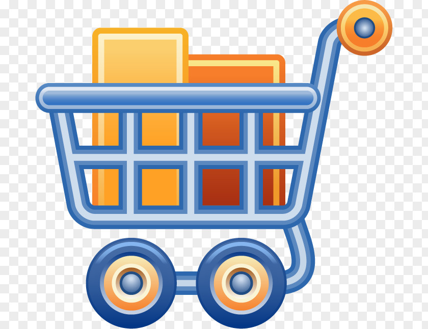 Blue Shopping Cart Online Clip Art PNG