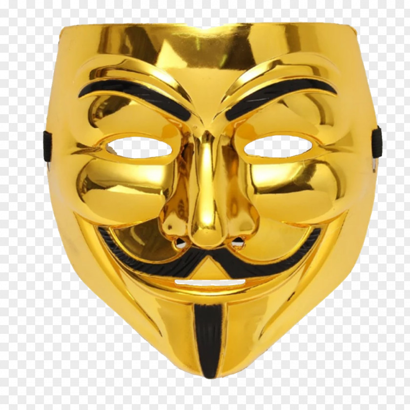 Mask V For Vendetta Guy Fawkes Costume Party PNG