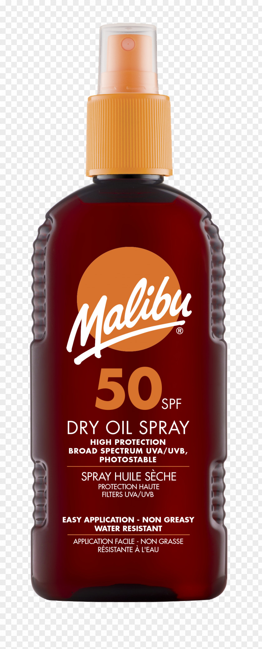 Oil Sunscreen Lotion Malibu Factor De Protección Solar Sun Tanning PNG