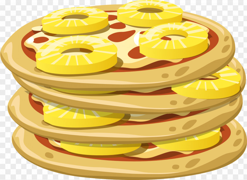 Pineapple Hawaiian Pizza Italian Cuisine Bacon Ham PNG