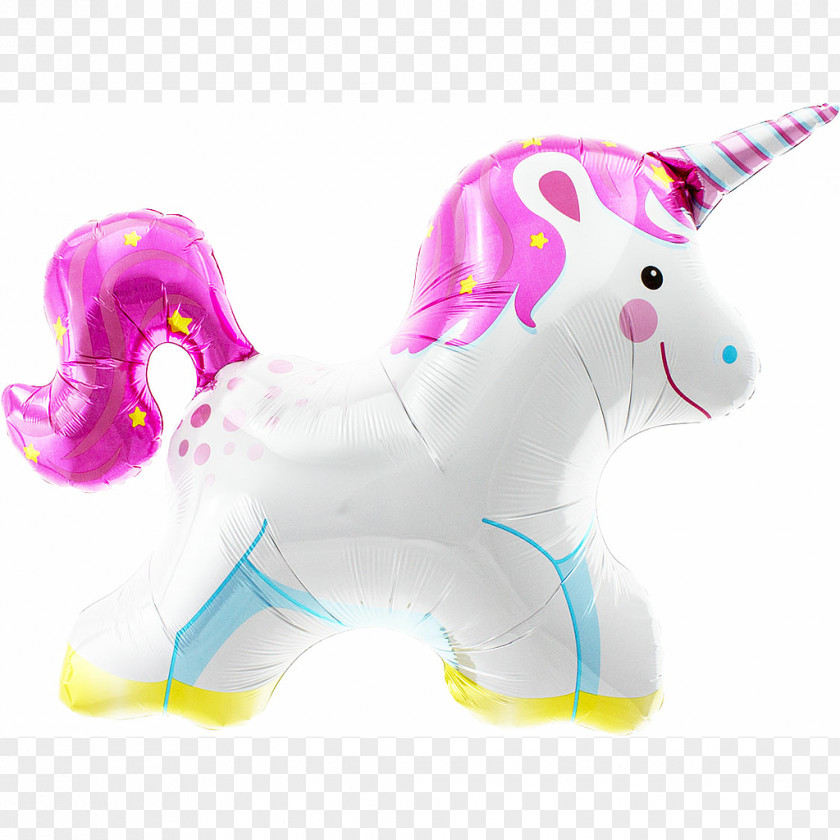Pink Unicorn Mylar Balloon Party Birthday PNG