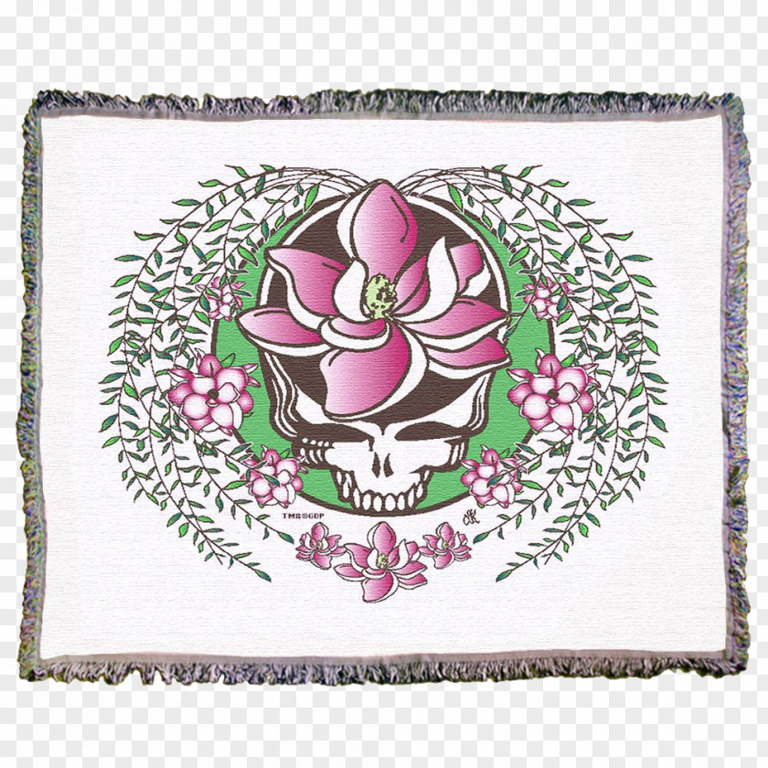 White Sugar Steal Your Face Textile Purple Magenta Grateful Dead PNG