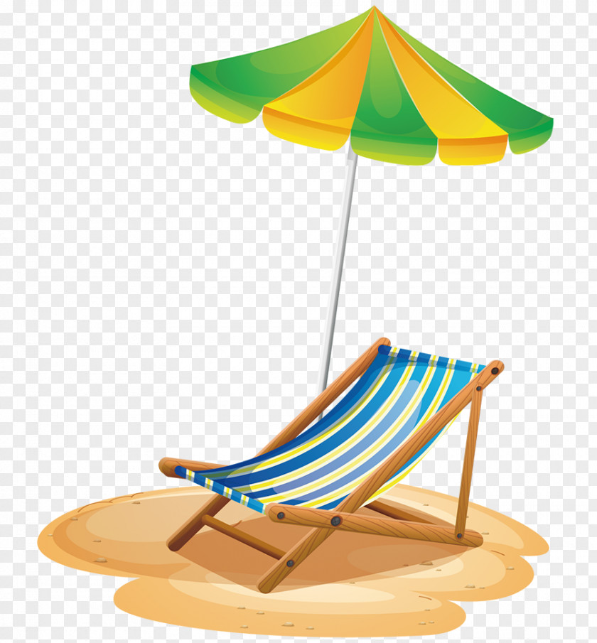 Beach Chair Transparent Vector Graphics Clip Art Image Deckchair PNG