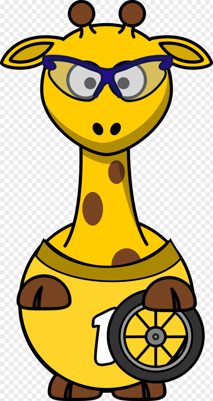 Cycling Giraffe Drawing Cartoon Clip Art PNG